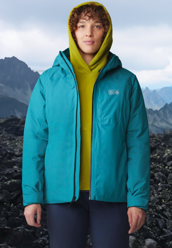 Куртка утепленная женская Mountain Hardwear Stretch Ozonic, Голубой