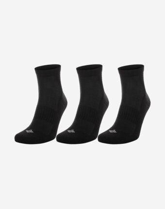 Носки Columbia New Cotton Quarter Socks, 3 пары, Черный женщинам