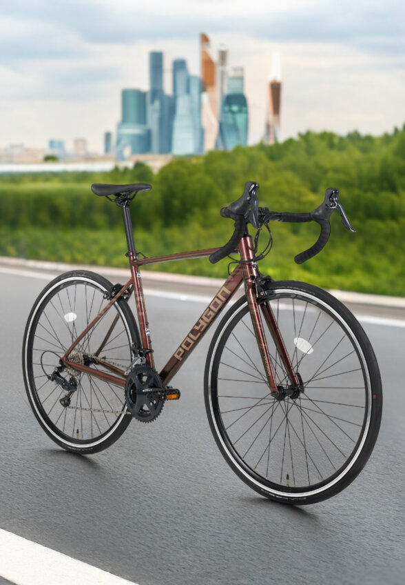 Велосипед шоссейный Polygon Strattos S3, Коричневый