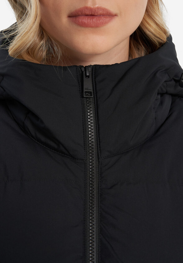 Пальто пуховое женское Jack Wolfskin Frozen Palace, Черный
