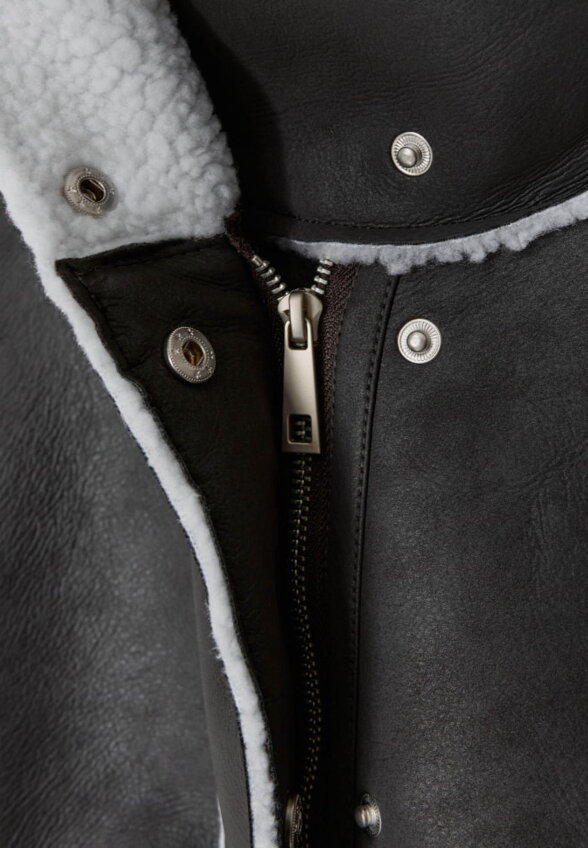 Дубленка из искусственной кожи для девочек