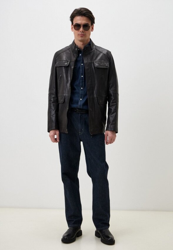Куртка кожаная Jorg Weber