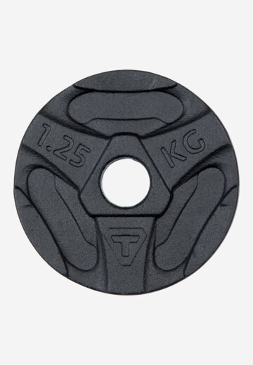 Диск 1.25 кг чугунный Torneo, Черный