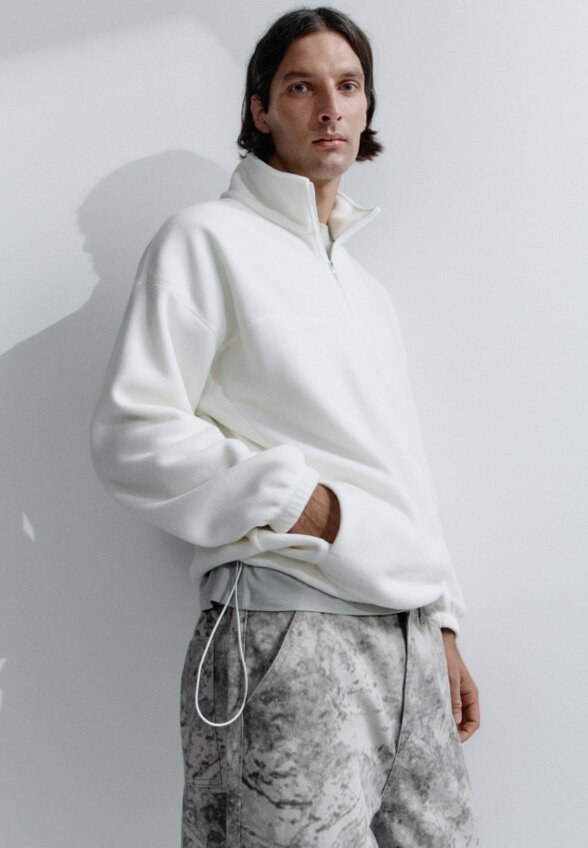 Флисовая толстовка Oversize fit