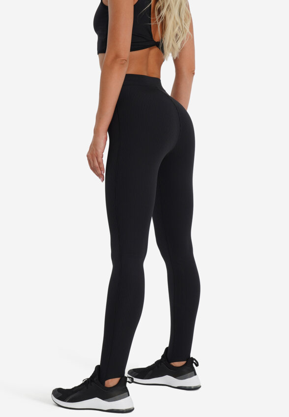 Легинсы женские Reebok Rib Stirrup, Черный