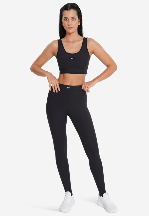 Топ бра спортивный Reebok Rib Multi-Way, Черный