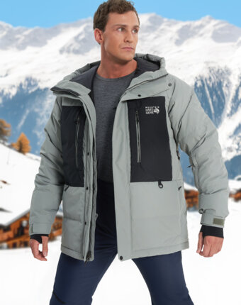 Пуховик мужской Mountain Hardwear First Tracks, Серый женщинам