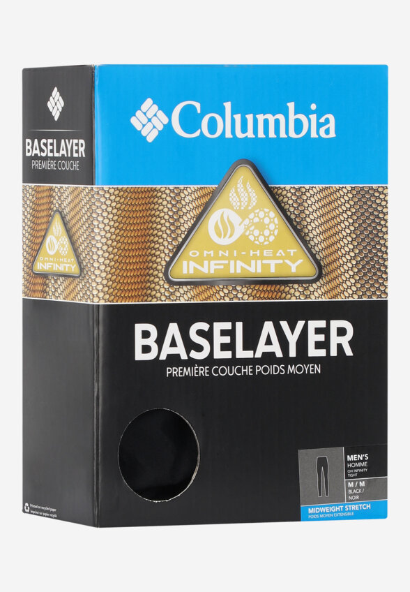 Термобелье низ мужское Columbia M Omni-Heat Infinity Tight, Черный