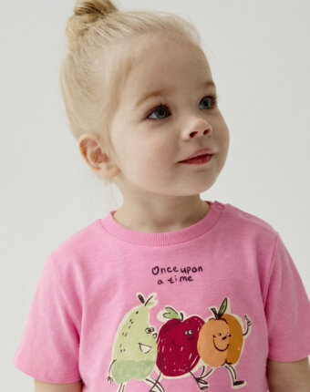 Футболка с принтом для малышей детям