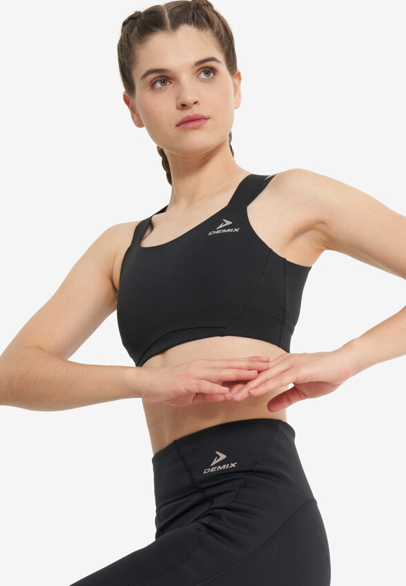 Топ бра спортивный Demix MuseFit Gym Scuba, Черный