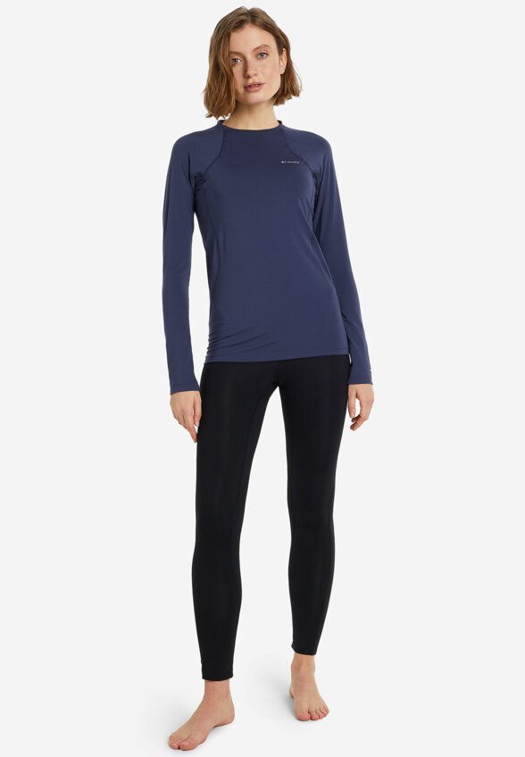 Термобелье верх женское Columbia Midweight Stretch Long Sleeve Top, Синий
