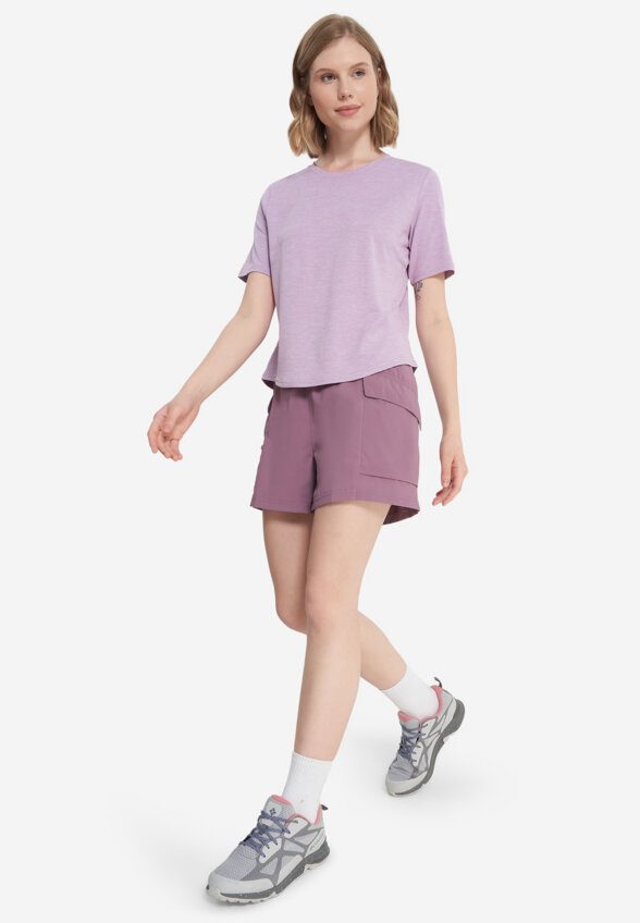 Футболка женская Mountain Hardwear Sunblocker Short Sleeve, Фиолетовый