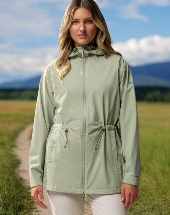 Ветровка женская Columbia Blossom Park Rain Jacket, Зеленый женщинам