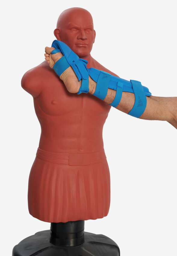 Защита голени и стопы adidas WKF Shin & Removable Foot, Голубой
