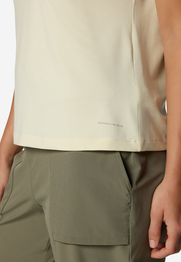Футболка женская Columbia Boundless Trek Short Sleeve Tee, Желтый