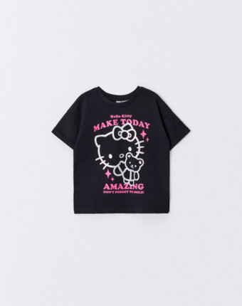 Футболка оверсайз с принтом Hello Kitty для девочек детям