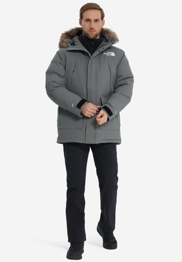 Пуховик мужской The North Face McMurdo, Серый