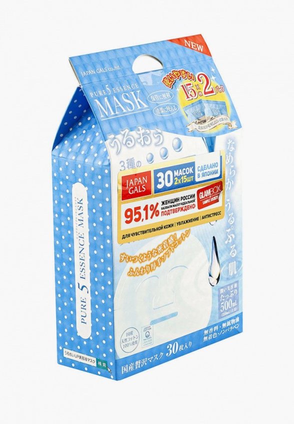 Маски для лица 30 шт. Japan Gals