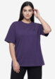 Футболка женская Demix, Plus Size, Фиолетовый1  - превью