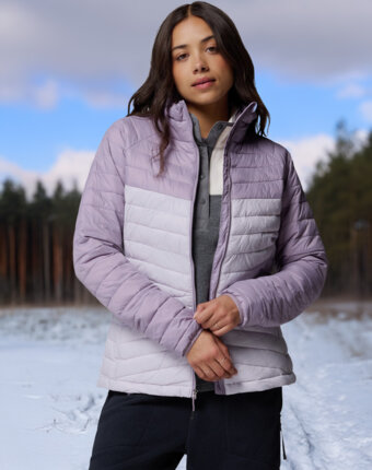 Ультралегкий пуховик женский Columbia Powder Pass Jacket, Розовый женщинам
