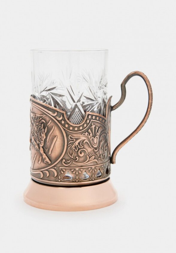 Стакан с подставкой Кольчугинский мельхиор