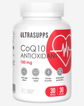 Коэнзим Q10 Ultrasupps, 30 шт, Белый женщинам
