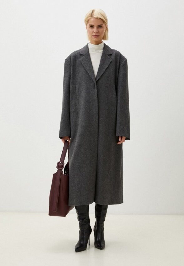 Пальто однобортное AME