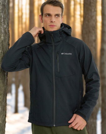 Куртка софтшелл мужская Columbia Cascade Ridge III Softshell, Черный женщинам