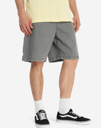 Шорты мужские оверсайз DC Shoes Carpenter Baggy, Серый женщинам