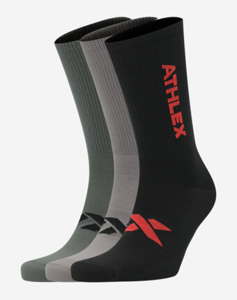 Носки Athlex, 3 пары, Мультицвет женщинам