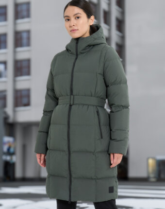Пальто пуховое женское Jack Wolfskin Frozen Lake, Зеленый женщинам