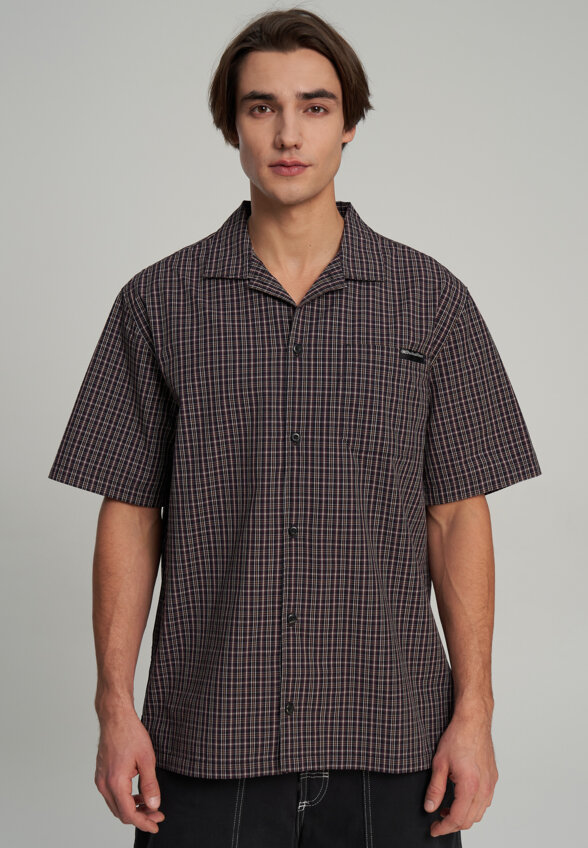 Рубашка с коротким рукавом мужская Quiksilver Mercury Double Zero, Красный