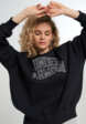 Свитшот женский оверсайз Under Armour Rival Flc OS Varsity Crew, Черный1  - превью
