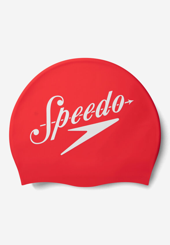 Шапочка для плавания Speedo Slogan, Красный