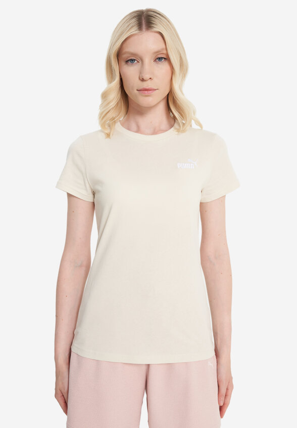 Футболка женская PUMA Ess Small No. 1 Logo, Бежевый