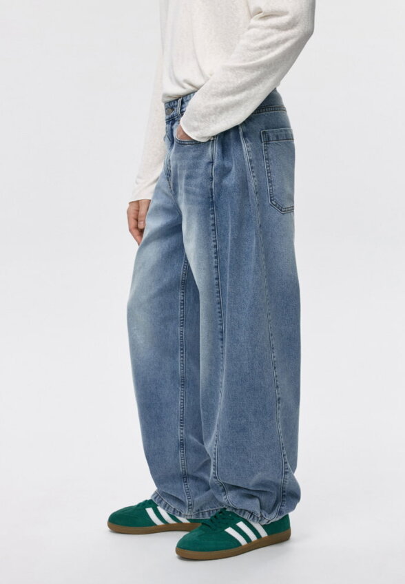 Джинсы WIDE LEG со средней посадкой