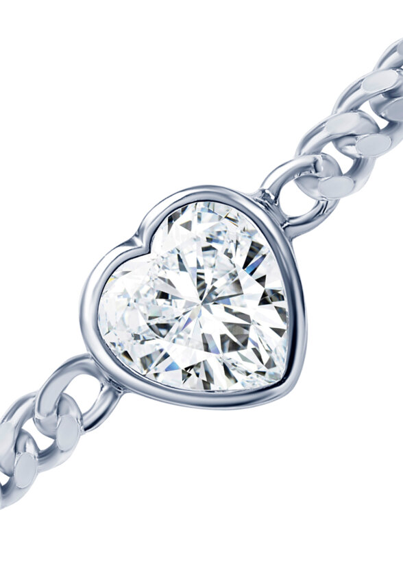 Серебряный браслет с фианитом Ангел MIE