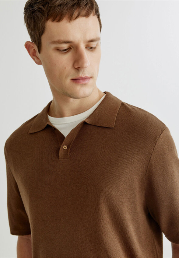 Вязаное поло REGULAR FIT