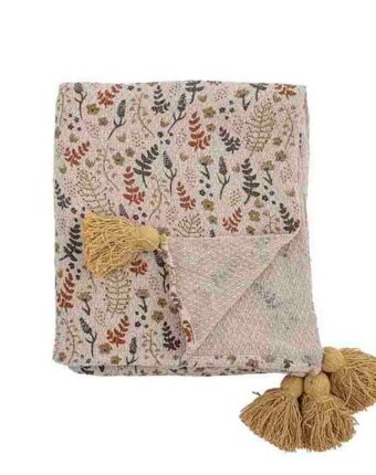 Плед Блумингвиль МИНИ (Bloomingville MINI) "Филипа", желтый, 160 х 130 см детям