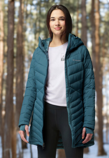 Ультралегкий пуховик женский Columbia Joy Peak II Mid Jacket, Голубой