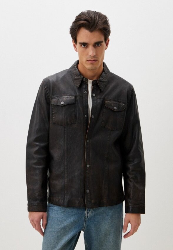 Куртка кожаная Jorg Weber