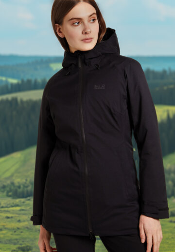 Куртка утепленная женская Jack Wolfskin Stirnberg, Черный