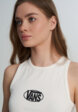 Майка женская Vans Oval Logo Tank, Бежевый8  - превью