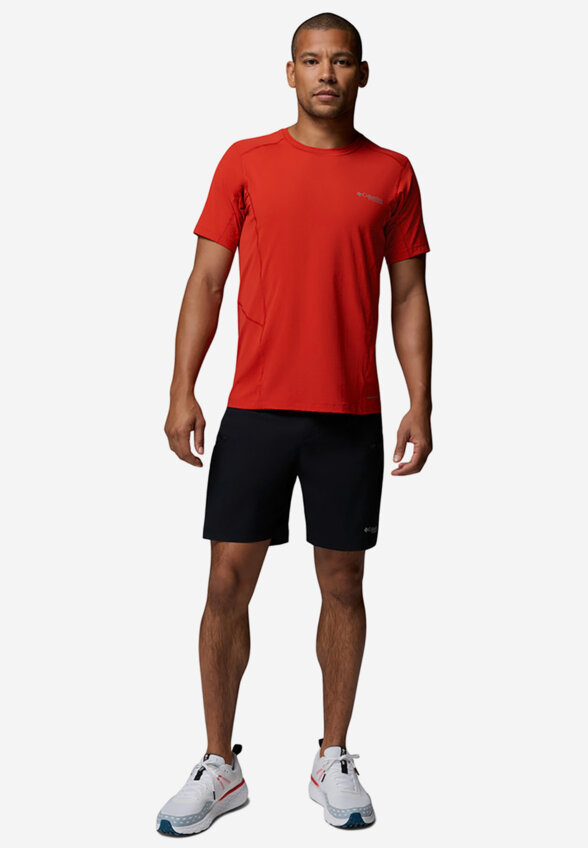 Футболка мужская Columbia Diamond Peak Pro Short Sleeve, Красный