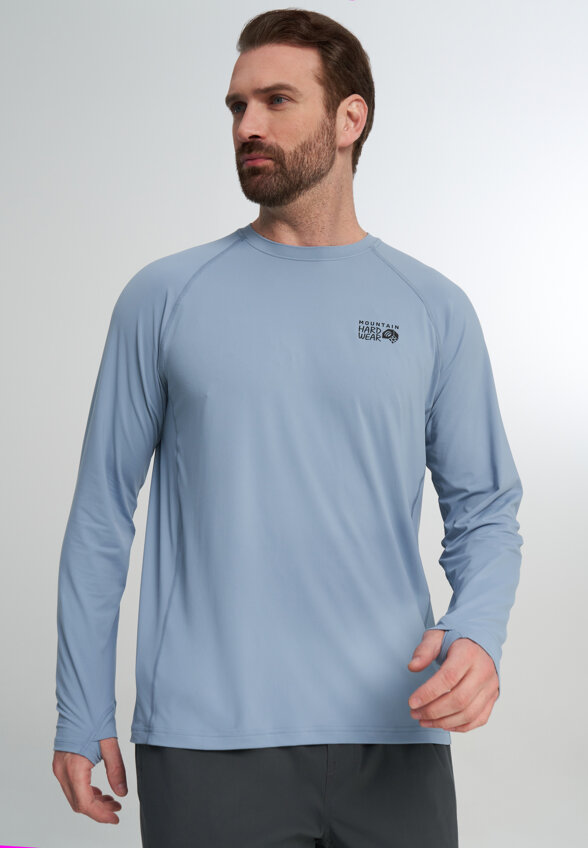 Лонгслив мужской Mountain Hardwear Crater Lake Long Sleeve Crew, Синий