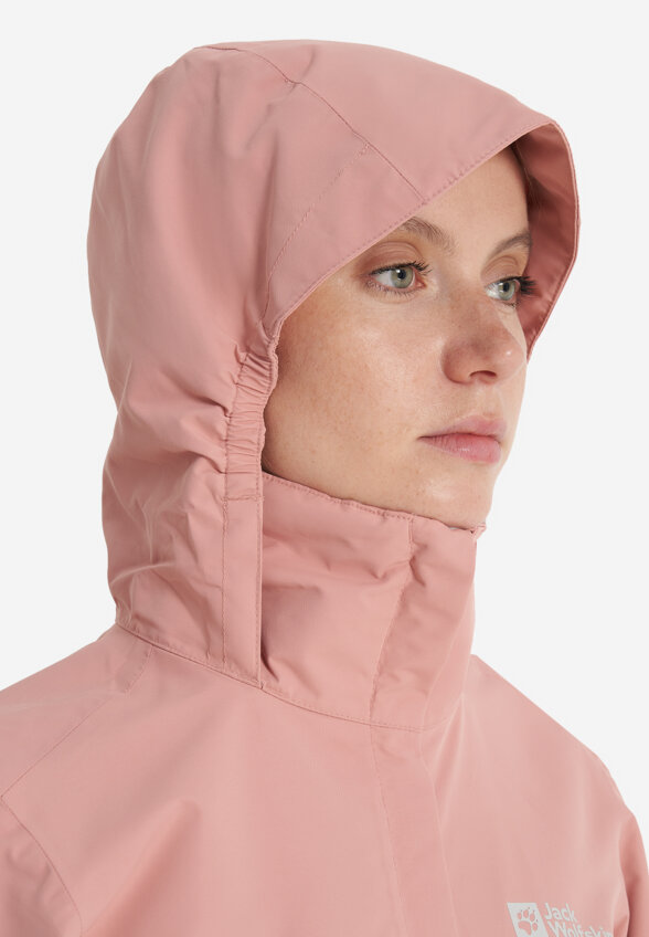 Куртка мембранная женская Jack Wolfskin Stormy Point, Розовый