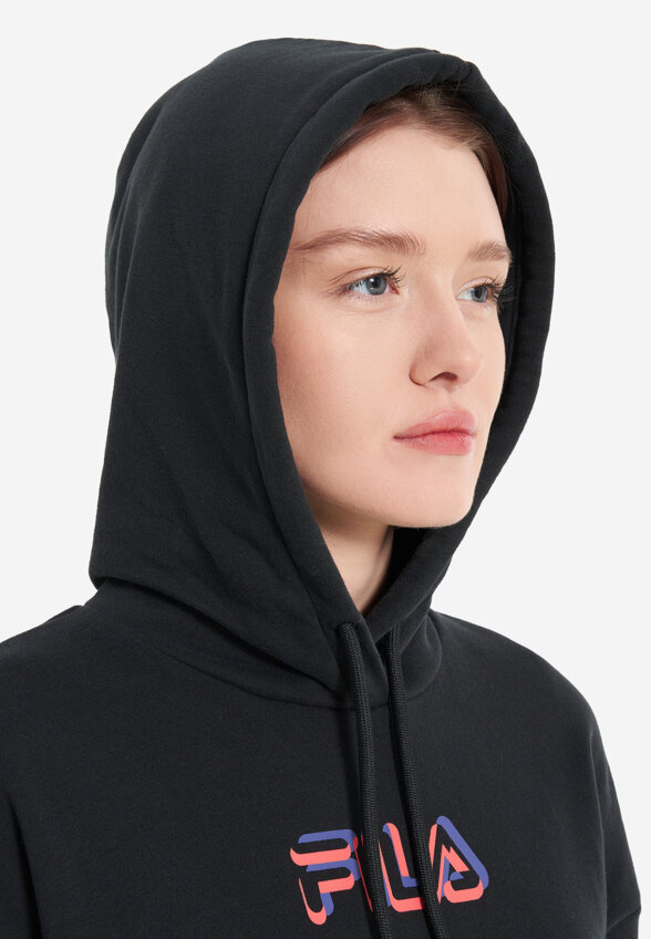 Худи женское оверсайз FILA, Черный