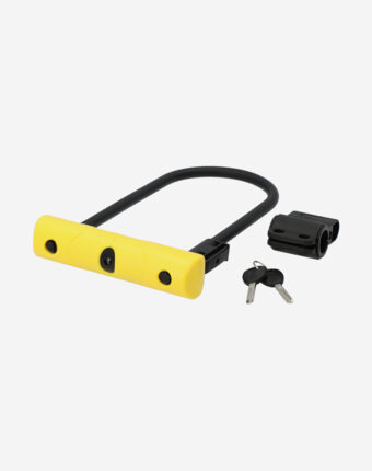 Замок велосипедный с ключами Abus 402/170 HB230 YE SH34, Желтый женщинам