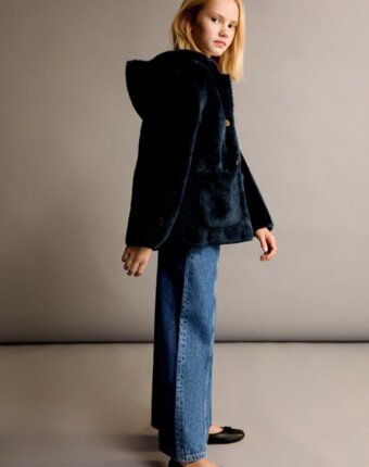Куртка меховая Mango Kids детям