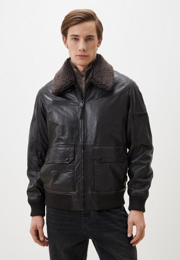 Куртка кожаная Camel active